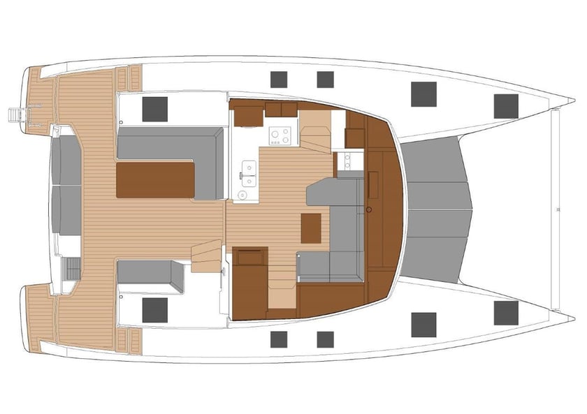 Palma di Maiorca Catamarano cabina 4  cuccette 8  8  ospiti 11.93 m Numero dell'inserzione: #21794 5