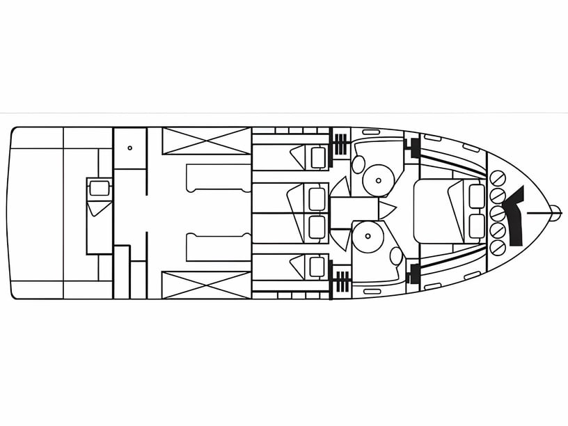 Sukosan Motor Yacht 3 cabin 6 berths 6 guests 17.29 m Listing Number: #21821 2