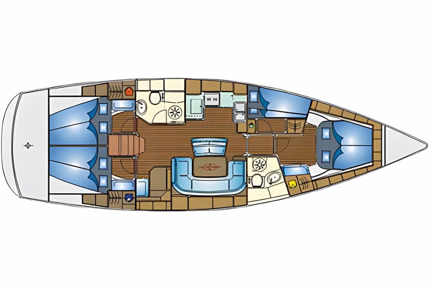 Nydri Segelboot 4 Kabine 10 Liegeplätze 10 Gäste 13.99 m Nummer des Inserats: #21884 2