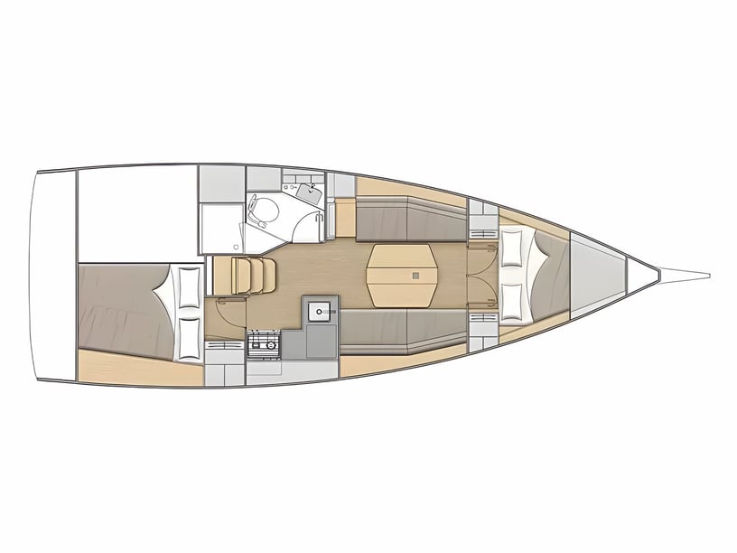 Sukošan Sailboat 2 cabin 6 berths 6 guests 10.77 m Listing Number: #21892 2