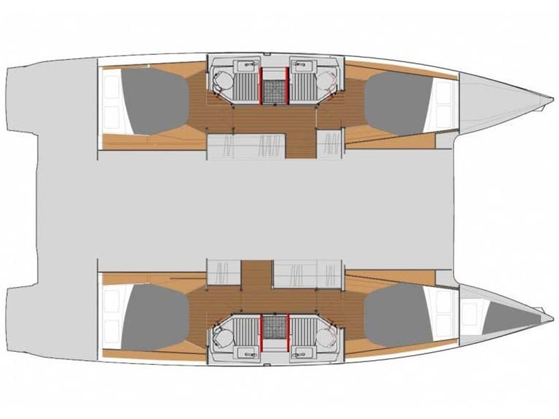 Pomer Catamaran Cabine 4  8  slaapplaatsen 8  gasten 12.58 m Lijstnummer: #22003 5