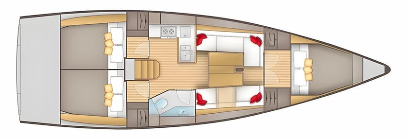 Izola Segelboot 3 Kabine 6 Liegeplätze 6 Gäste 11.6 m Nummer des Inserats: #22108 2