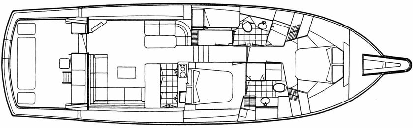 Paros Motoryacht 3 Kabine 8 Liegeplätze 11 Gäste 15.49 m Nummer des Inserats: #22111 2