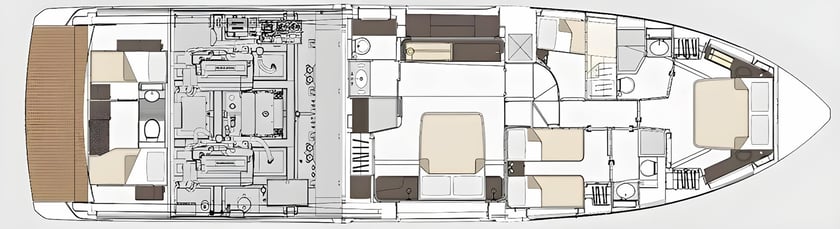 Podstrana Motoryacht 4 Kabine 8 Liegeplätze 8 Gäste 21.1 m Nummer des Inserats: #22126 2