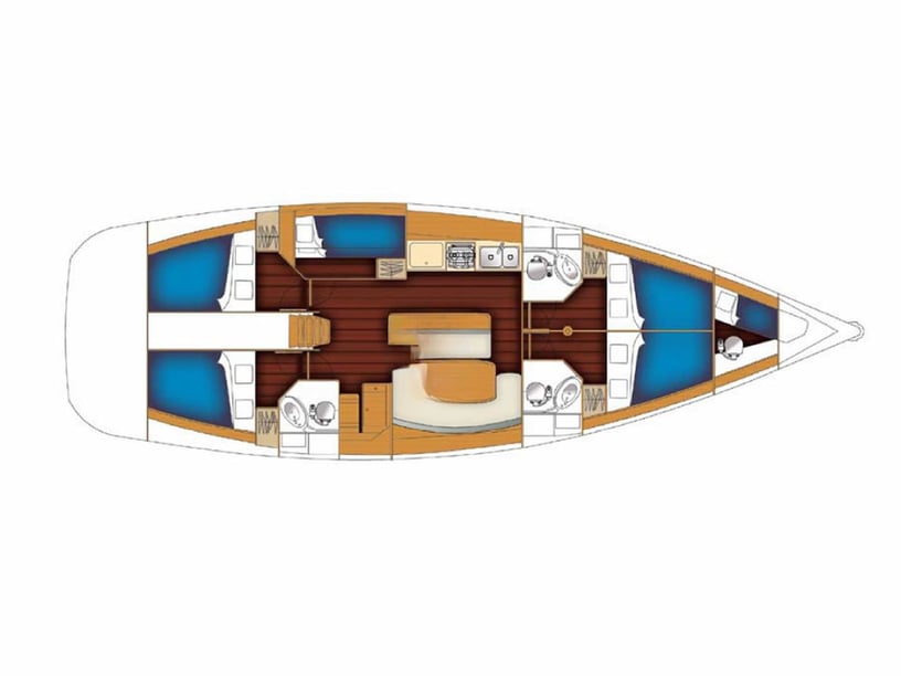 Korfu Segelboot 6 Kabine 12 Liegeplätze 12 Gäste 15.62 m Nummer des Inserats: #22149 5