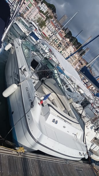 Cannes Yate a motor Cabina 1  1  literas 9  invitados 8.6 m Número de anuncio: #22335 2