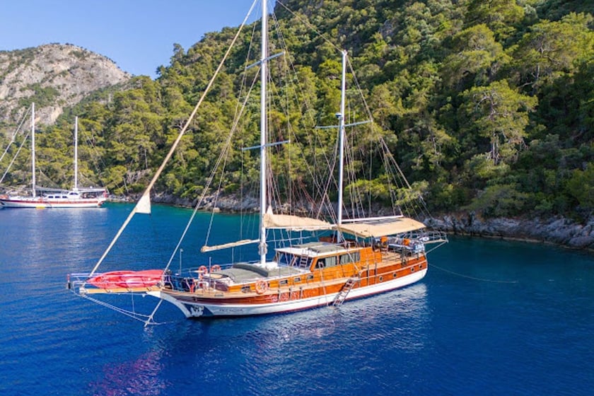 Fethiye Gulet 3 cabin 6 berths 6 guests 19 m Listing Number: #22420