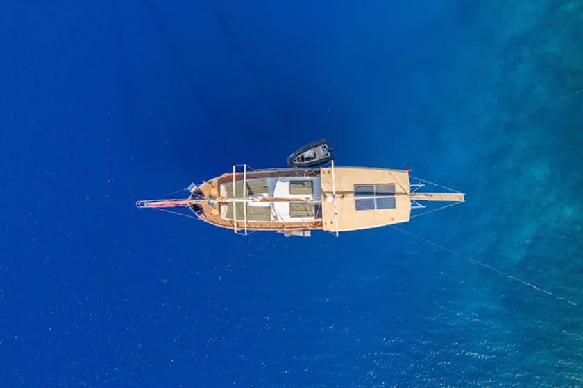 Fethiye Gulet 3 cabin 6 berths 6 guests 19 m Listing Number: #22420 4