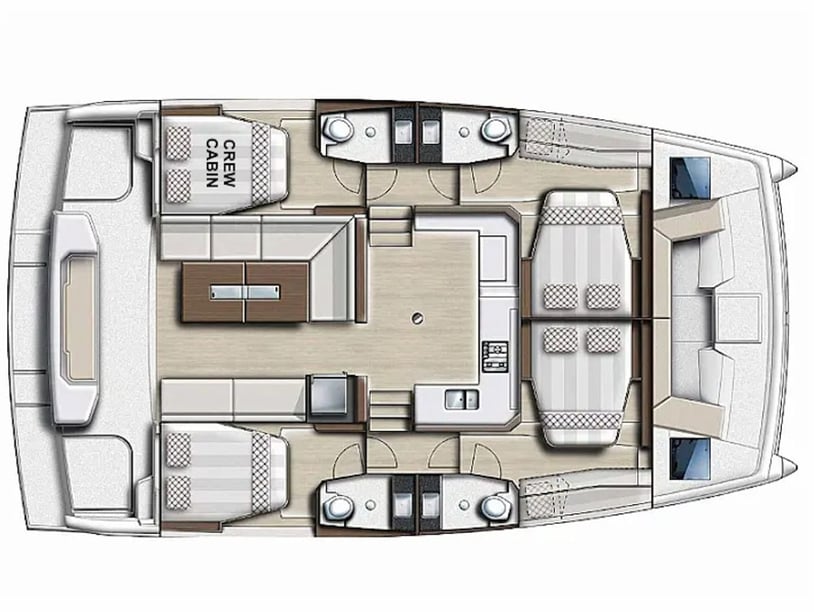 Furnari Catamaran Cabine 4  8  slaapplaatsen 12  gasten 12.31 m Lijstnummer: #22496 5