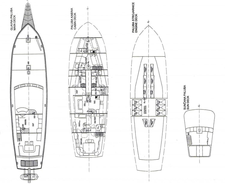 Split Gulet 5 cabin  10 guests 30 m Listing Number: #22535 4