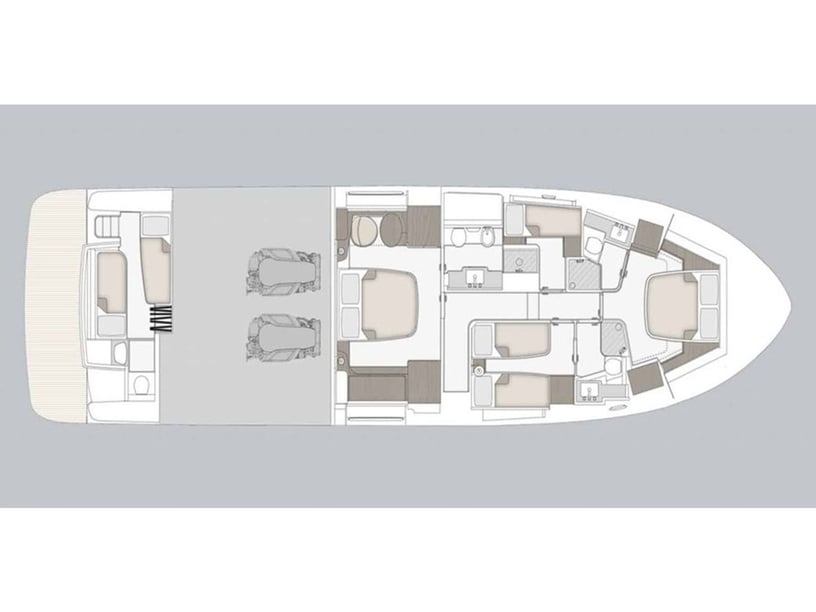 Podstrana Yacht a motore cabina 3  cuccette 6  6  ospiti 20.15 m Numero dell'inserzione: #22699 2