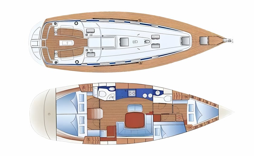 Preveza Sailboat 4 cabin 10 berths 10 guests 13.6 m Listing Number: #22703 2