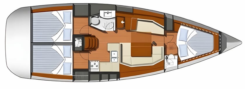 Gdansk Voilier Cabine 3  Couchettes 8  Invités 8  11.8 m Numéro de l'annonce: #22798 2