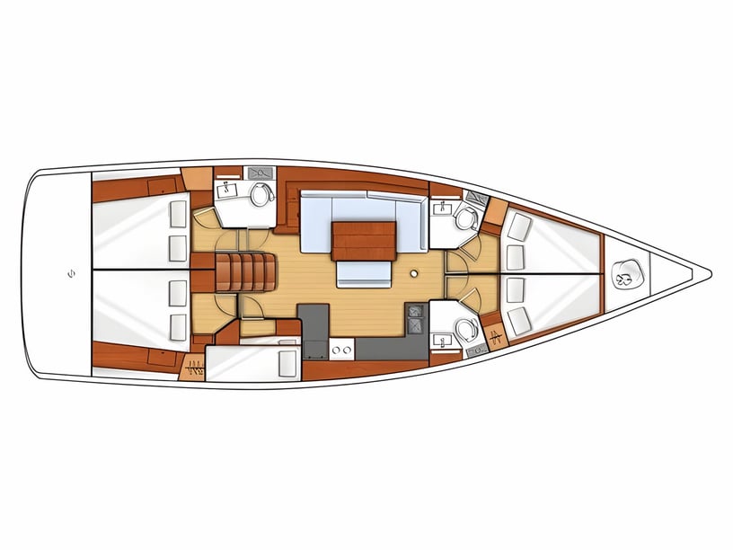 Trogir Velero Cabina 5  12  literas 12  invitados 14.6 m Número de anuncio: #22824 2