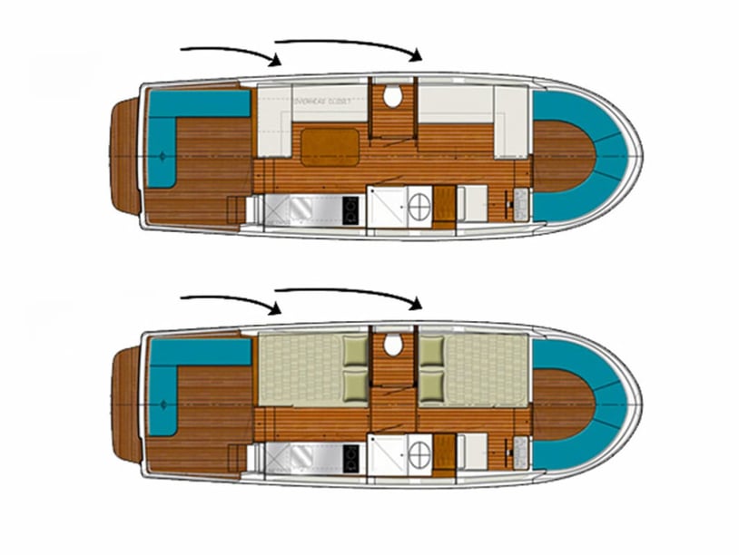 Fürstenberg Motorboot Cabine 2  4  slaapplaatsen 4  gasten 9.5 m Lijstnummer: #22883 3