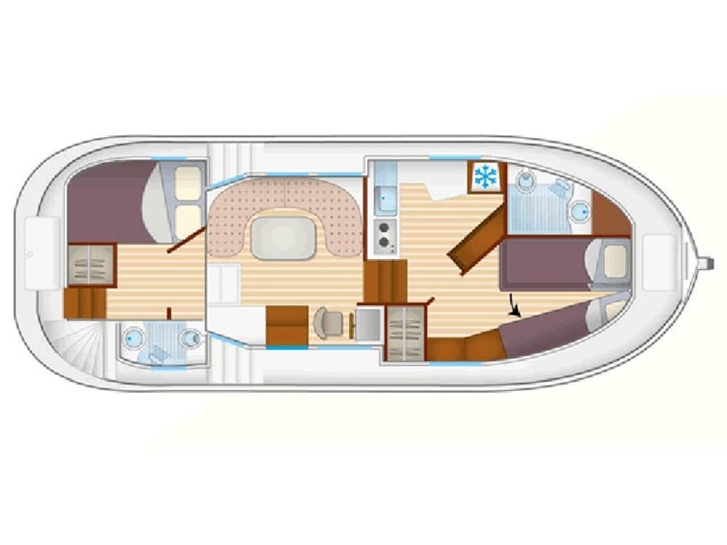 Loosdrecht Bateau à moteur Cabine 2  Couchettes 5  Invités 5  10.2 m Numéro de l'annonce: #22930 5