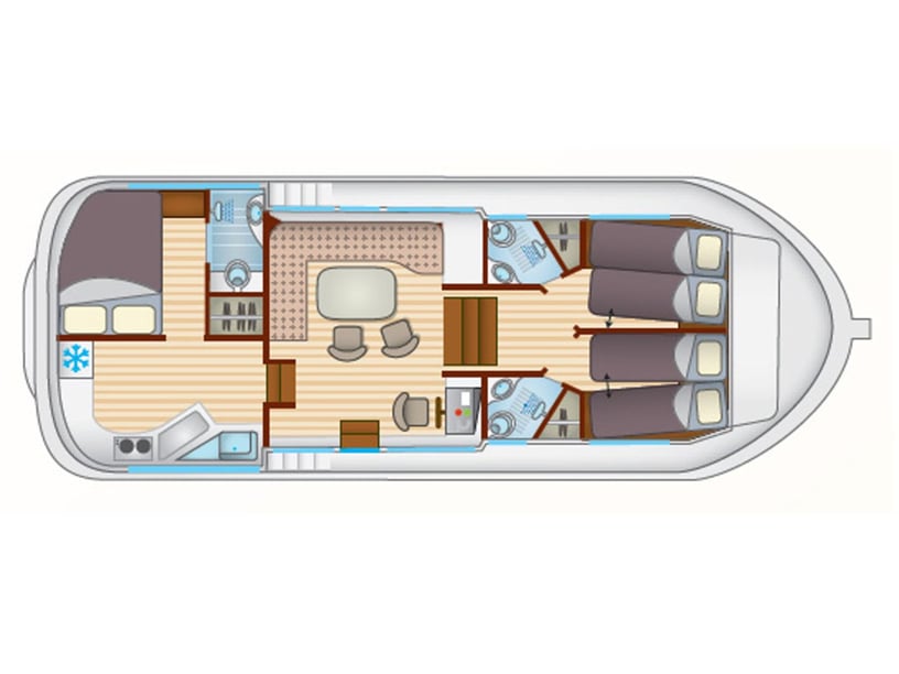 Corbigny Motorboot 3 Kabine 7 Liegeplätze 7 Gäste 11.8 m Nummer des Inserats: #22935 5