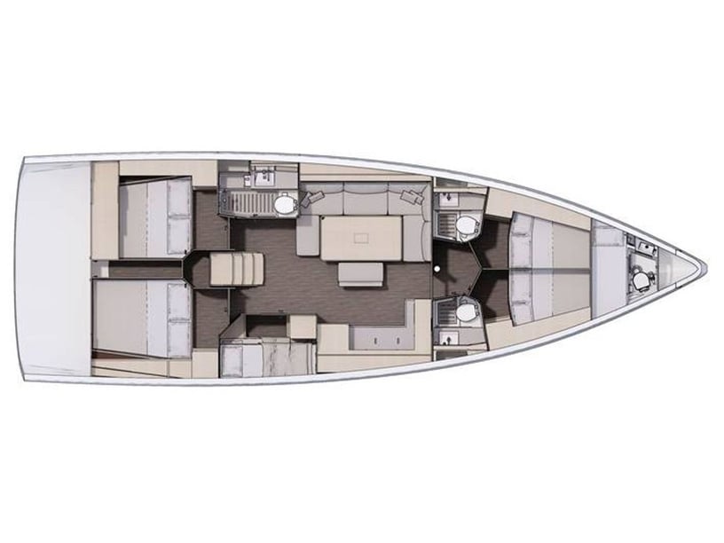 Cannigione Segelboot 5 Kabine 12 Liegeplätze 12 Gäste 14.85 m Nummer des Inserats: #23244 4