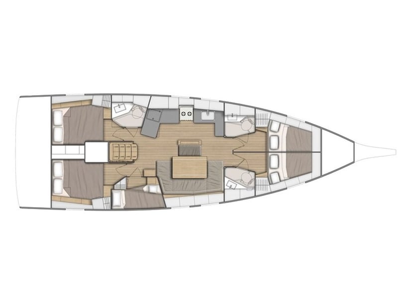 Cannigione Segelboot 5 Kabine 12 Liegeplätze 12 Gäste 14.6 m Nummer des Inserats: #23245 4