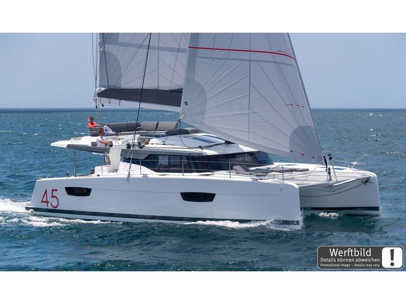 Can Pastilla Catamaran 4 cabin 9 berths 9 guests 13.45 m Listing Number: #23254