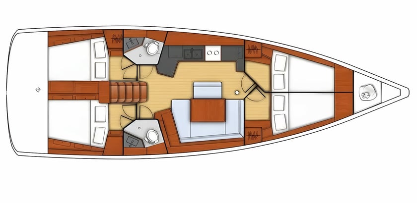 Phuket Segelboot 3 Kabine 6 Liegeplätze 6 Gäste 13.94 m Nummer des Inserats: #23264 2