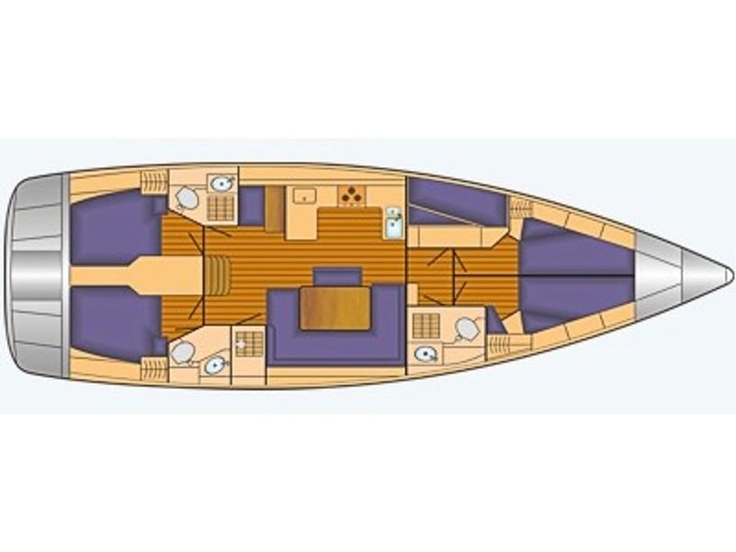 Stockholm - Saltsjöbaden Zeilboot Cabine 5  11  slaapplaatsen 12  gasten 14.99 m Lijstnummer: #23343 3