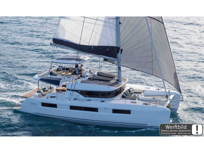 Can Pastilla Catamaran 4 cabin 9 berths 9 guests 15.6 m Listing Number: #23357