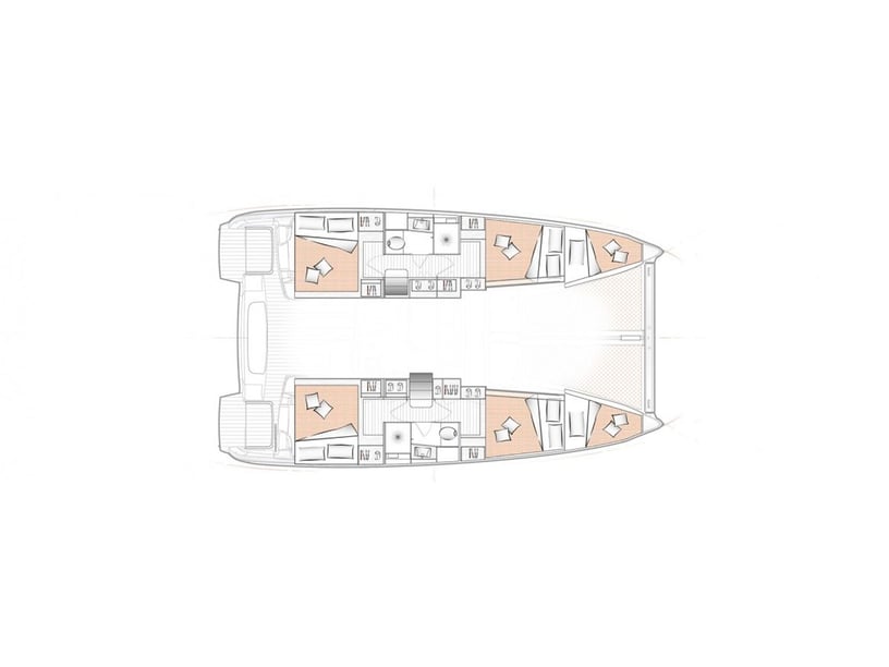 Rhodos Catamaran Cabine 4  8  slaapplaatsen 8  gasten 11.33 m Lijstnummer: #23457 3