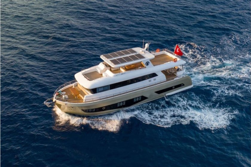 Fethiye Motor Yacht 4 cabin 9 berths 9 guests 23 m Listing Number: #23464 2