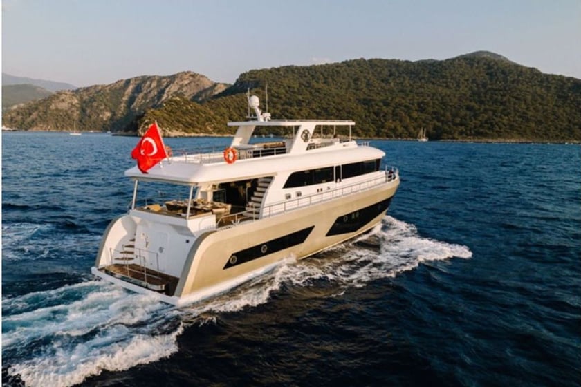 Fethiye Motor Yacht 4 cabin 9 berths 9 guests 23 m Listing Number: #23464