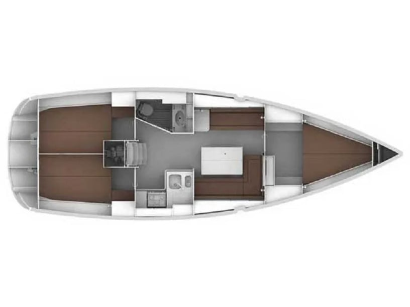 Baška Voda Zeilboot Cabine 3  6  slaapplaatsen 6  gasten 11.3 m Lijstnummer: #23491 5