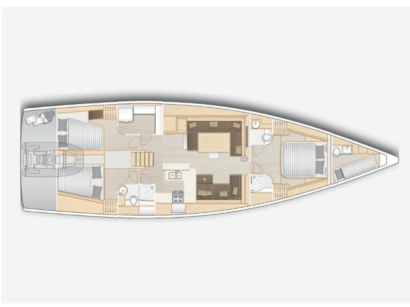 Lavrion Zeilboot Cabine 4  9  slaapplaatsen 9  gasten 17.2 m Lijstnummer: #23562 3