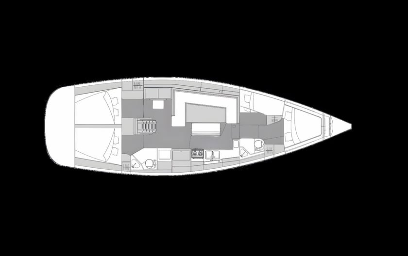 Trogir Sailboat 4 cabin 10 berths 10 guests 13.51 m Listing Number: #23588 2