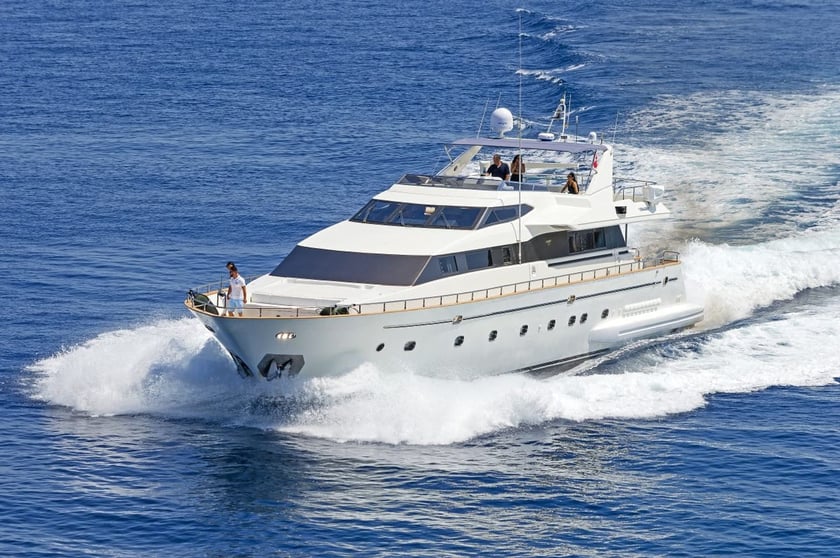 Mykonos Motor Yacht 5 cabin 10 berths 25 guests 33 m Listing Number: #23780 2