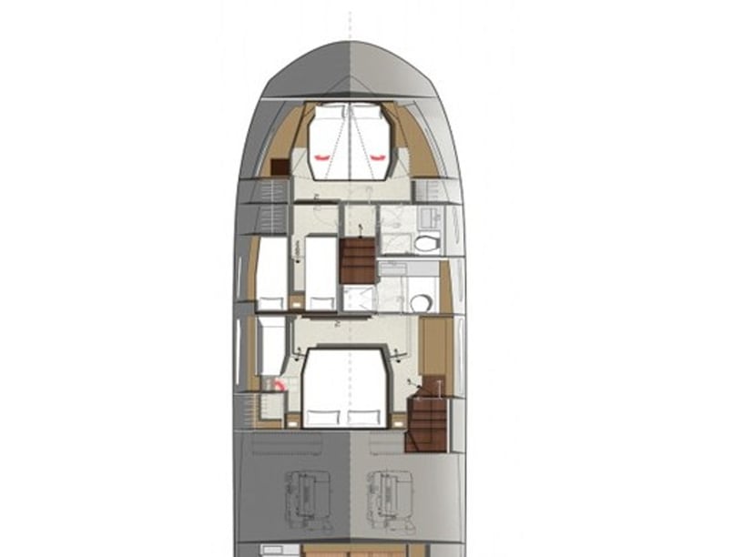 Spalato Yacht a motore cabina 3  cuccette 7  7  ospiti 16.1 m Numero dell'inserzione: #23802 3