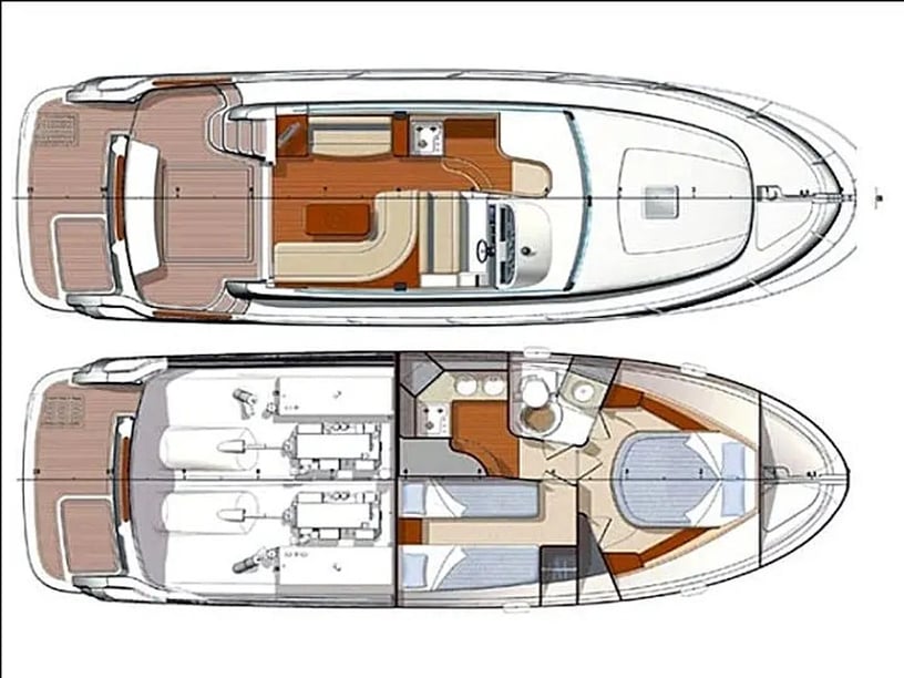 Supetar Motorboot Cabine 2  6  slaapplaatsen 10  gasten 11.13 m Lijstnummer: #23858 5