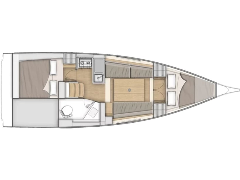 Saint-Quay-Portrieux Voilier Cabine 2  Couchettes 6  Invités 6  9.53 m Numéro de l'annonce: #23864 5