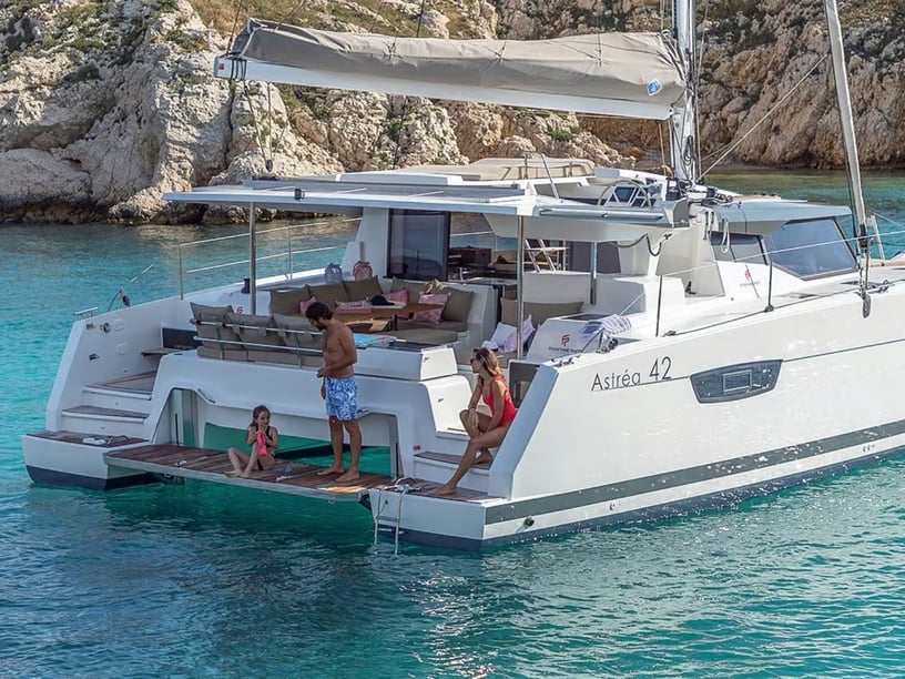 Olbia Catamaran 4 cabin 8 berths 8 guests 12.58 m Listing Number: #23883