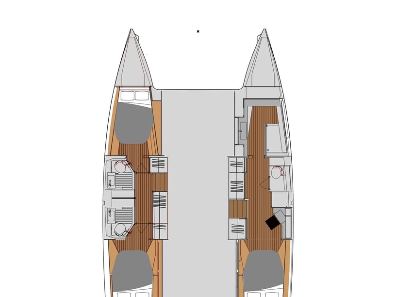 Olbia Catamaran 4 cabin 8 berths 8 guests 12.58 m Listing Number: #23883 3