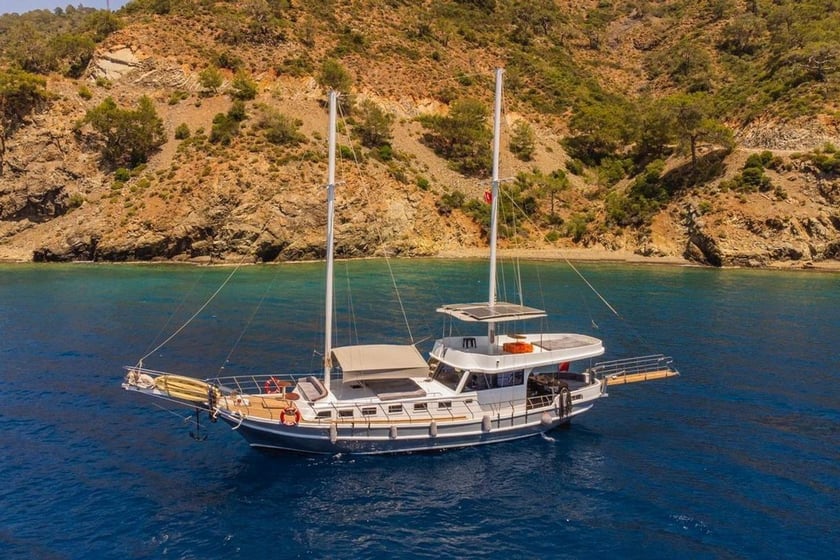 Bozburun Gulet 3 cabin 6 berths 6 guests 18 m Listing Number: #24228