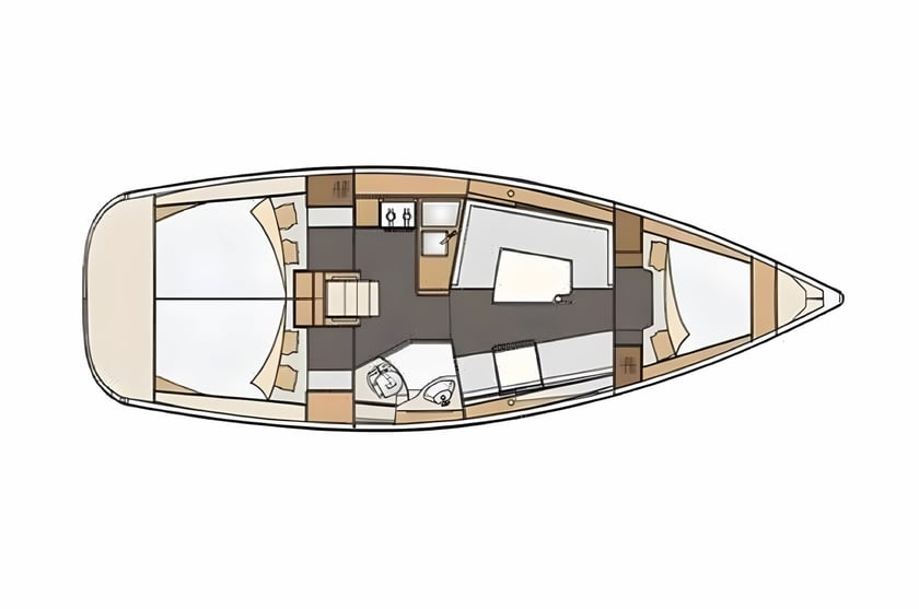 Mali Losinj Zeilboot Cabine 3  8  slaapplaatsen 8  gasten 10.6 m Lijstnummer: #2424 2