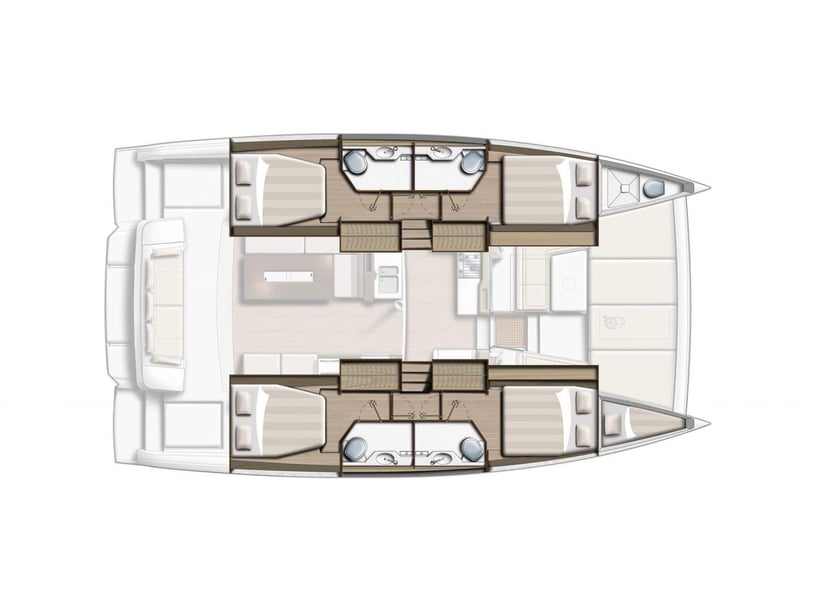 Cecina Catamarano cabina 4  cuccette 8  8  ospiti 12.85 m Numero dell'inserzione: #24248 3