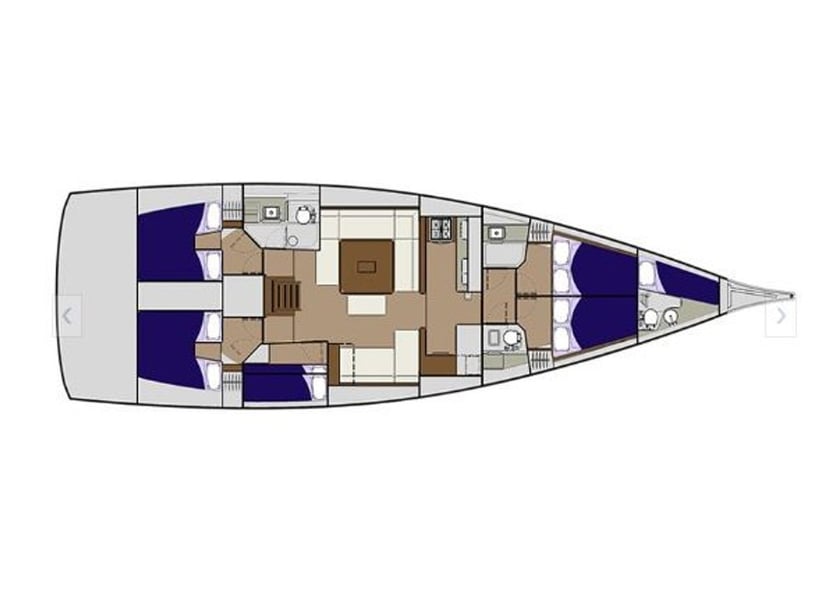 Tourlos Zeilboot Cabine 6  12  slaapplaatsen 12  gasten 17.15 m Lijstnummer: #24278 3