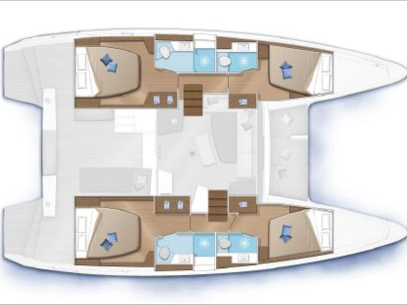 Martinique Catamaran Cabine 6  8  slaapplaatsen 10  gasten 12.8 m Lijstnummer: #24288 5