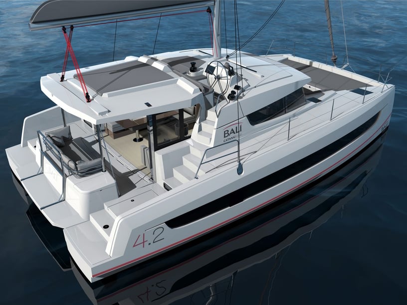 Salerne Catamaran Cabine 4  Couchettes 8  Invités 8  12.85 m Numéro de l'annonce: #24294