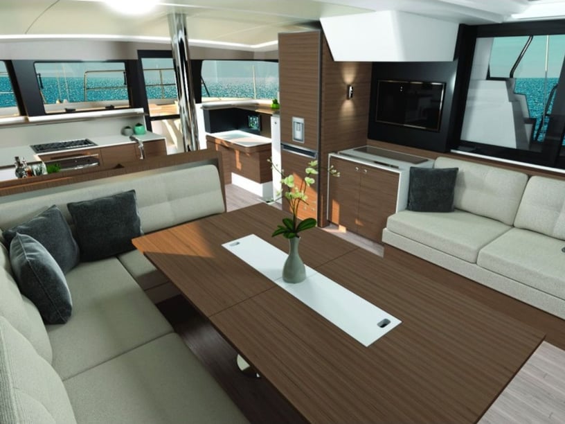 Salerne Catamaran Cabine 4  Couchettes 8  Invités 8  12.85 m Numéro de l'annonce: #24294 2