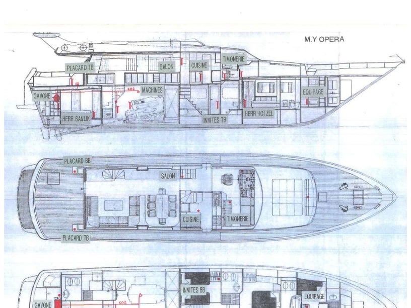 Sami Yacht à moteur Cabine 4  Couchettes 6  Invités 8  23.92 m Numéro de l'annonce: #24368 3