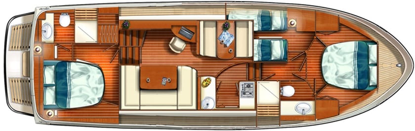 Kortgene Motoryacht 3 Kabine 6 Liegeplätze 6 Gäste 12.85 m Nummer des Inserats: #24455 4