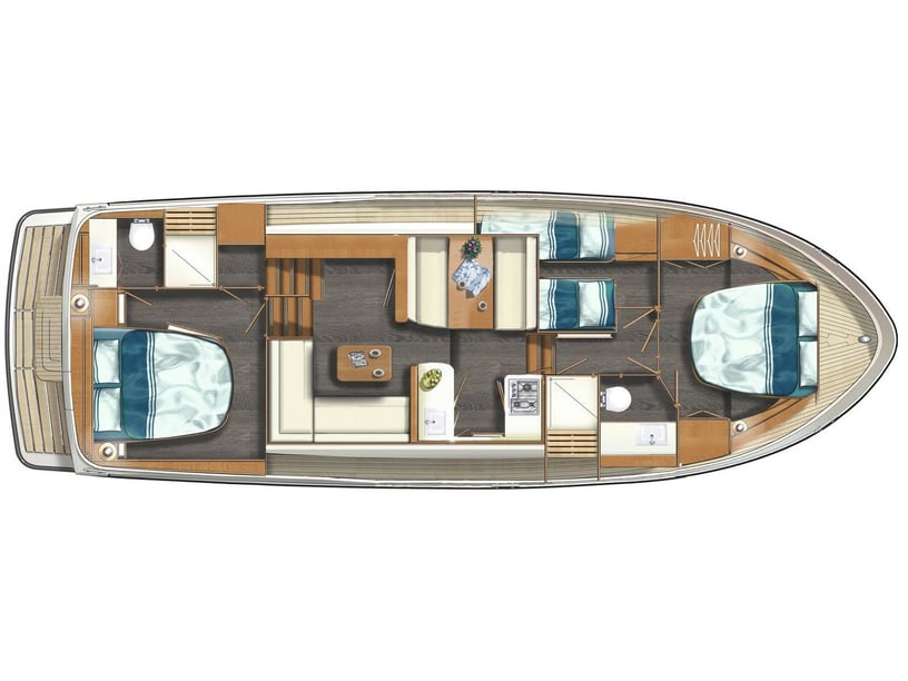 Kortgene Motoryacht 3 Kabine 6 Liegeplätze 6 Gäste 12.85 m Nummer des Inserats: #24455 5