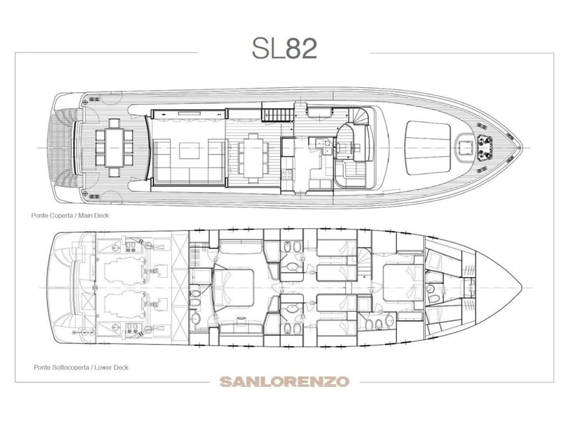 Hellinikon - Atene Yacht a motore cabina 4  cuccette 10  10  ospiti 23.95 m Numero dell'inserzione: #24521 4